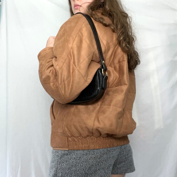 Chestnut Brown Puffer Bomber Jacket 💋🤍 - Picture 4 of 5